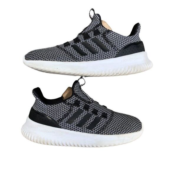 2018 Adidas Cloudfoam Ultimate Black/Black-Gray Size 7.5 - Picture 9 of 16